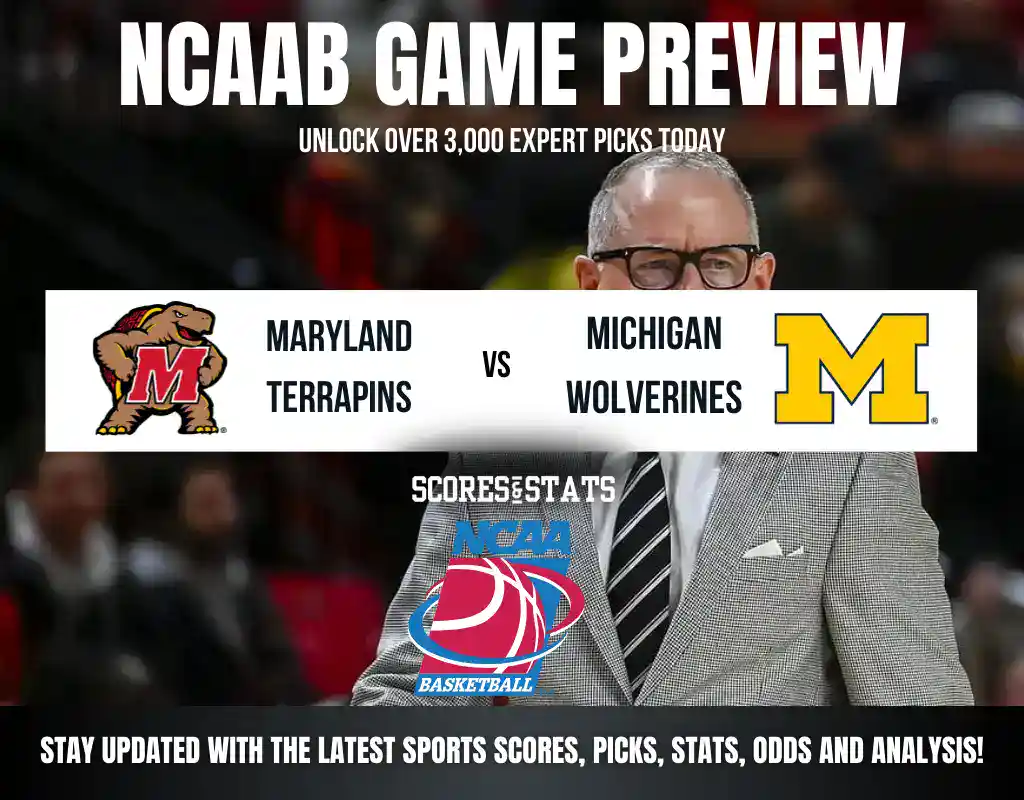 Previews 10 Maryland Terrapins vs Michigan Wolverines NCAA Basketball preview, Big Ten matchup in College Park.