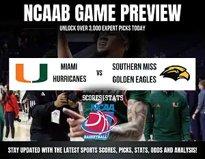 Miami Hurricanes vs Southern Miss Golden Eagles NCAA Basketball preview, non-conference matchup in Coral Gables.