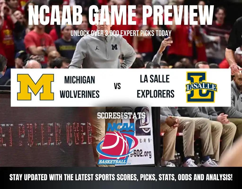 Michigan Wolverines vs La Salle Explorers betting preview with odds, predictions, and best bets.