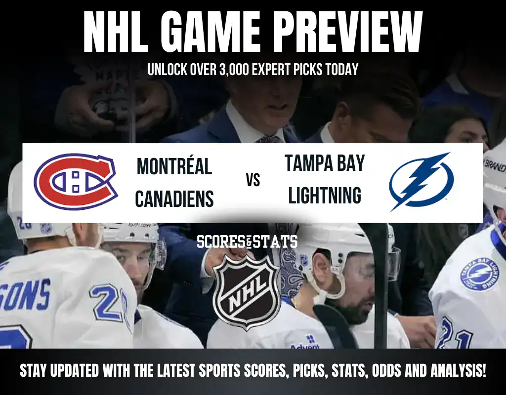 Montréal Canadiens vs Tampa Bay Lightning NHL preview, regular-season matchup in Montreal.