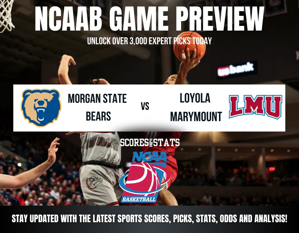 Morgan State Bears vs Loyola Marymount Lions betting preview with odds, predictions, and best bets.