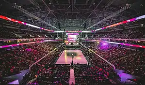 Packed NBA arena during a high-profile December matchup, highlighting must-watch games and betting odds