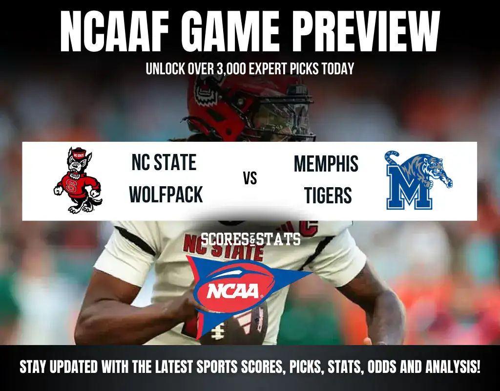 NCAAF 5 Gasparilla Bowl betting preview featuring NC State Wolfpack vs Memphis Tigers with odds and predictions.