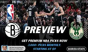 Brooklyn Nets and Milwaukee Bucks players shake hands on court during NBA game preview