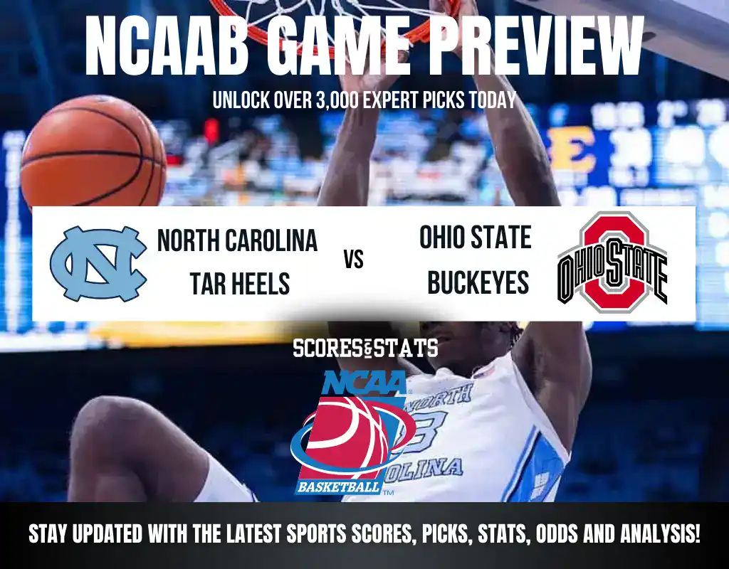 Previews 9 North Carolina Tar Heels vs Ohio State Buckeyes betting preview with odds, predictions, and best bets.
