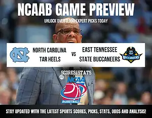 North Carolina Tar Heels vs East Tennessee State Buccaneers NCAA Basketball preview, non-conference matchup in Chapel Hill.
