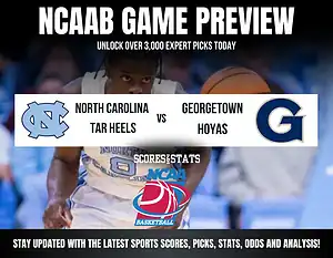North Carolina Tar Heels vs Georgetown Hoyas NCAA Basketball preview, non-conference matchup at Dean E. Smith Center.
