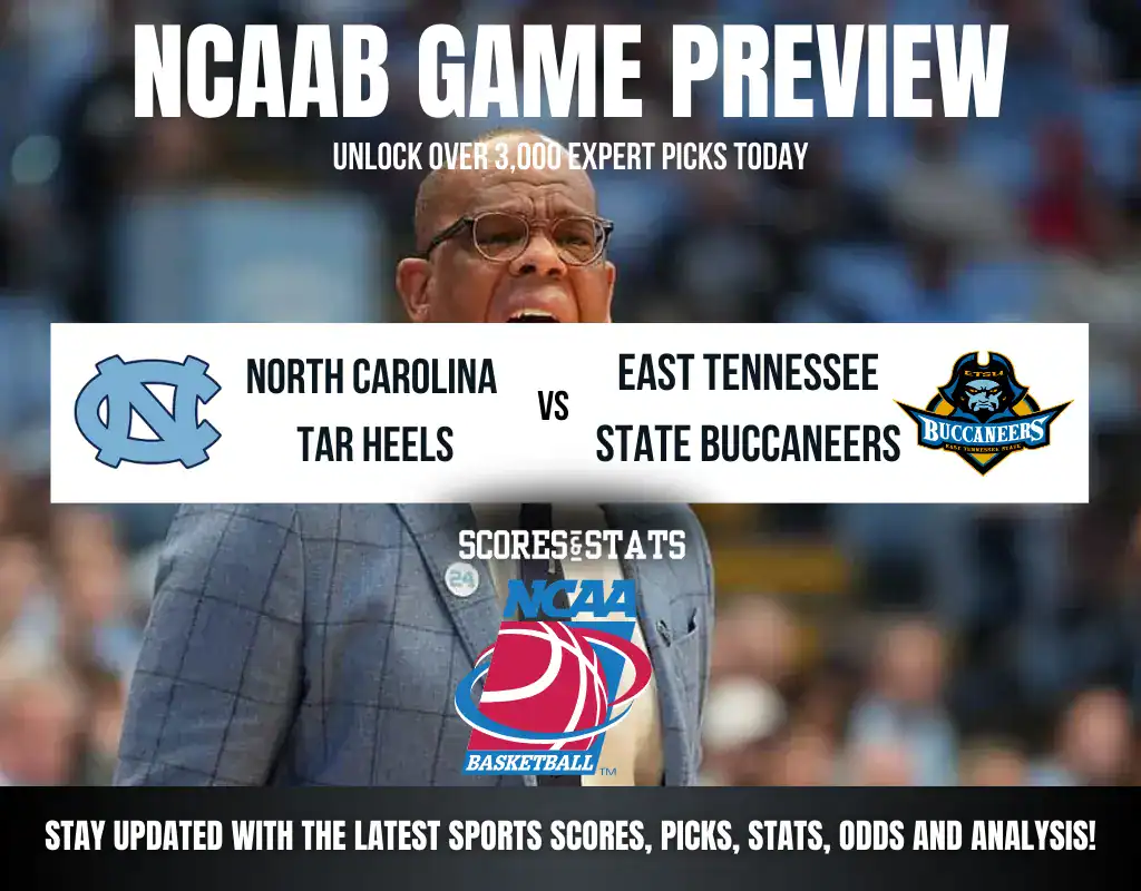 Previews 8 North Carolina Tar Heels vs East Tennessee State Buccaneers NCAA Basketball preview, non-conference matchup in Chapel Hill.