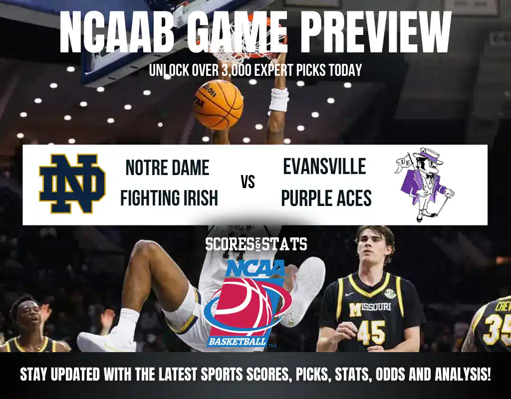Previews 8 Notre Dame Fighting Irish vs Evansville Purple Aces NCAA Basketball preview, non-conference matchup in South Bend.