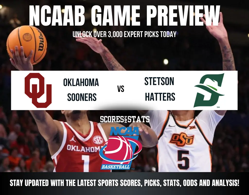 Oklahoma Sooners vs Stetson Hatters betting preview with odds, predictions, and best bets.