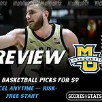 Home 45 Purdue Boilermakers vs Marquette Golden Eagles NCAA basketball preview graphic, December 13 2025