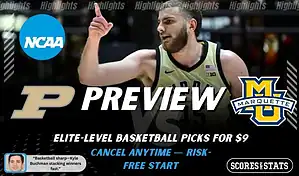 Purdue Boilermakers vs Marquette Golden Eagles NCAA basketball preview graphic, December 13 2025
