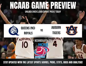 Queens (NC) Royals vs Auburn Tigers betting preview with odds, predictions, and best bets.