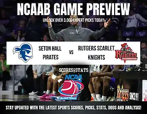 Seton Hall Pirates vs Rutgers Scarlet Knights NCAA Basketball preview, rivalry matchup in Newark.