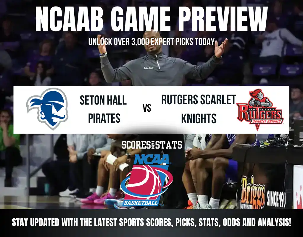 Seton Hall Pirates vs Rutgers Scarlet Knights NCAA Basketball preview, rivalry matchup in Newark.