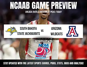 South Dakota State Jackrabbits vs Arizona Wildcats betting preview with odds, predictions, and best bets.