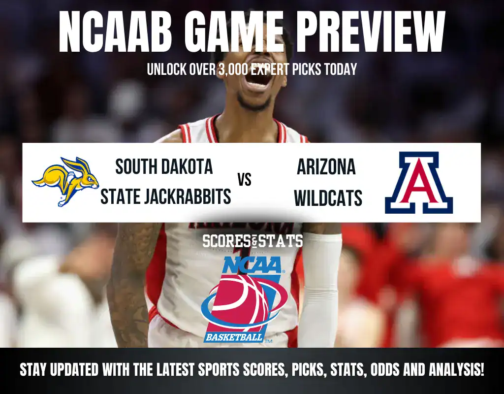 South Dakota State Jackrabbits vs Arizona Wildcats betting preview with odds, predictions, and best bets.