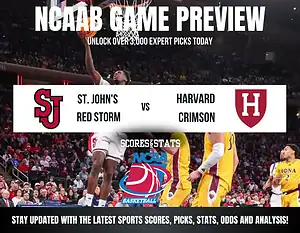 St. John’s Red Storm vs Harvard Crimson betting preview with odds, predictions, and best bets.