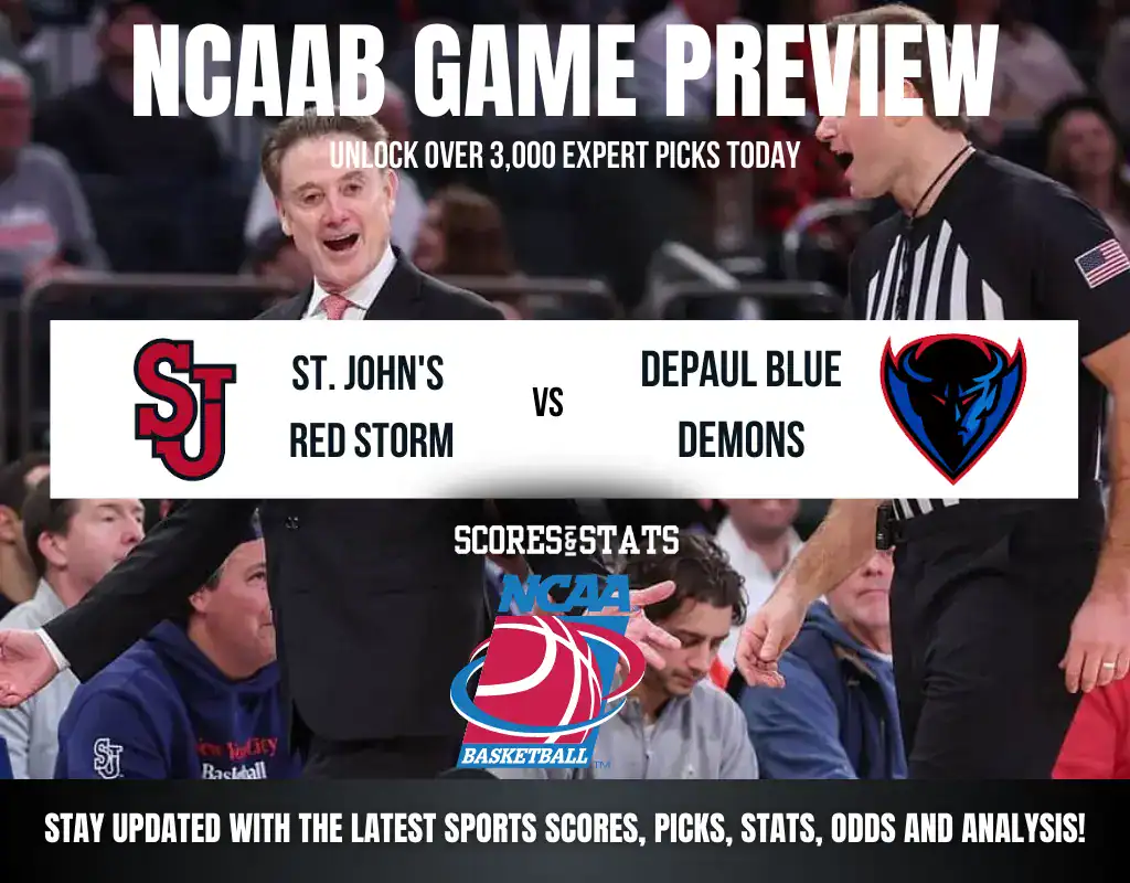 Previews 7 St. John’s Red Storm vs DePaul Blue Demons NCAA Basketball preview, Big East opener in New York.
