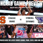 Syracuse Orange vs Stonehill Skyhawks betting preview with odds, predictions, and best bets.