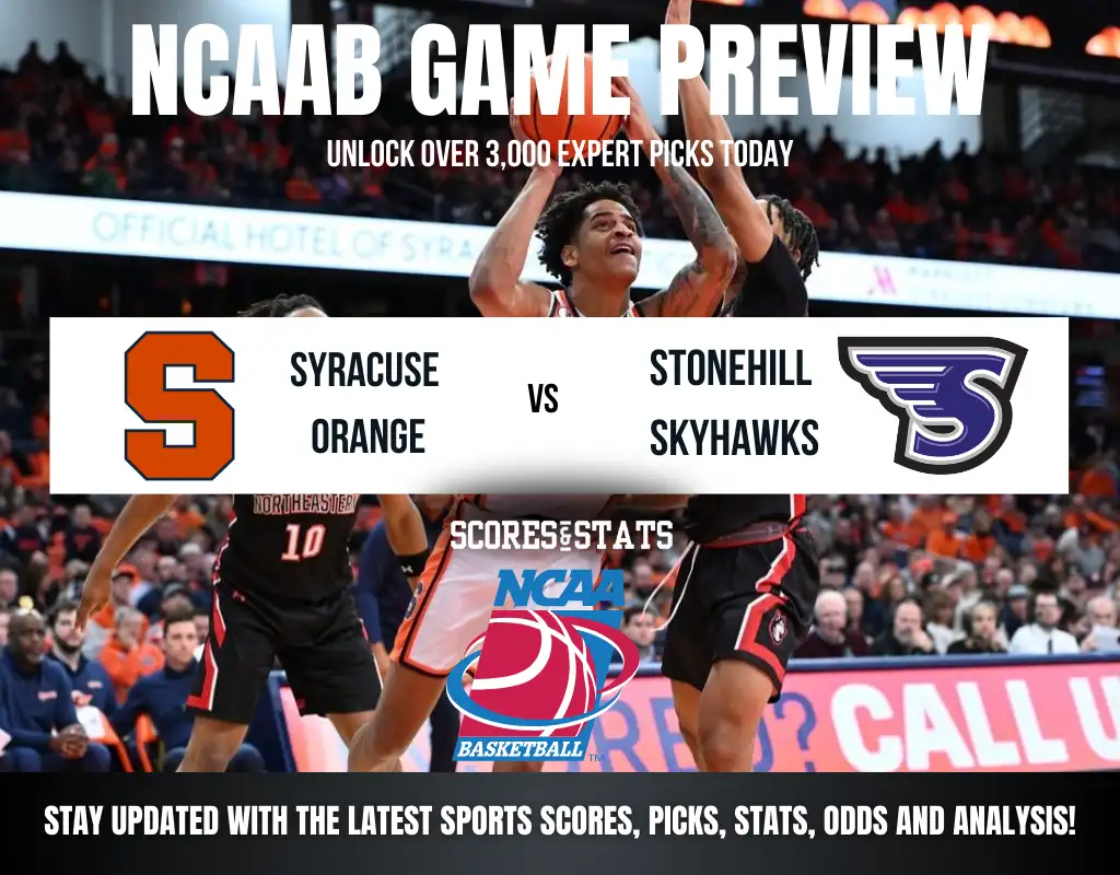 Syracuse Orange vs Stonehill Skyhawks betting preview with odds, predictions, and best bets.