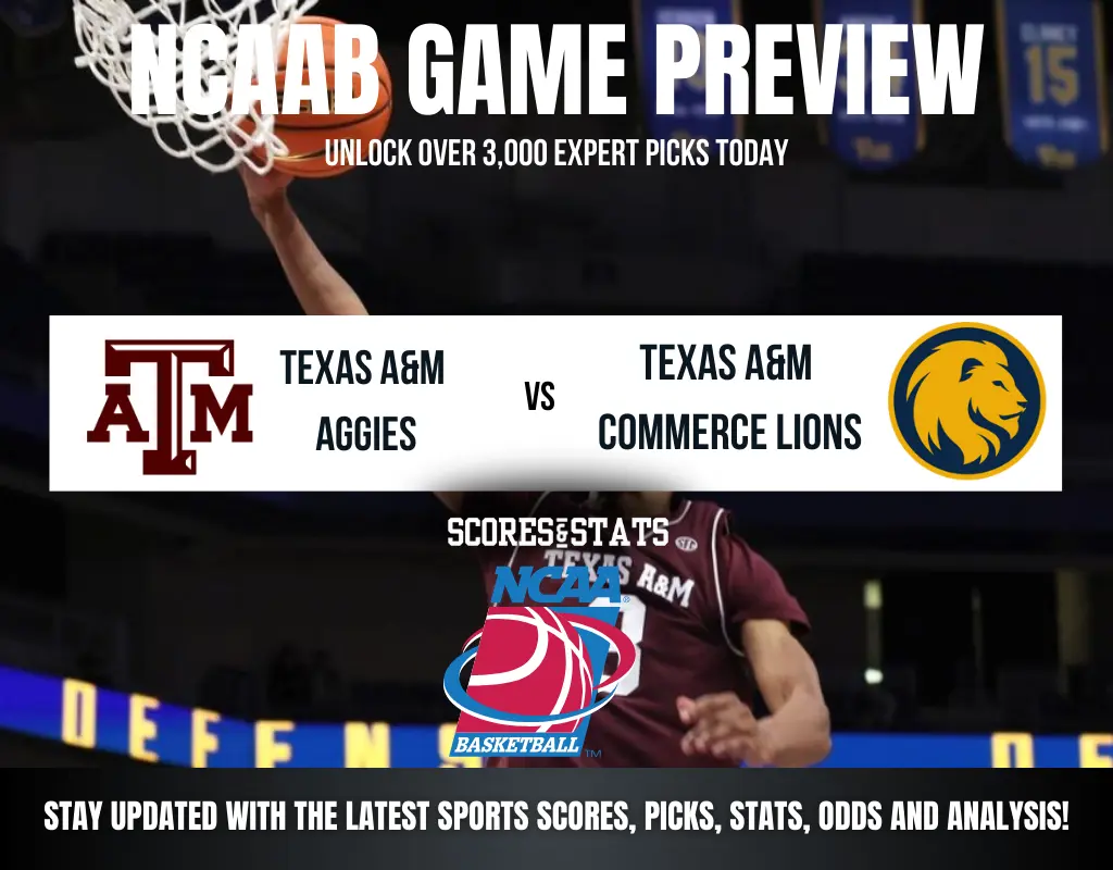 Texas A&M Aggies vs Texas A&M-Commerce Lions betting preview with odds, predictions, and best bets.