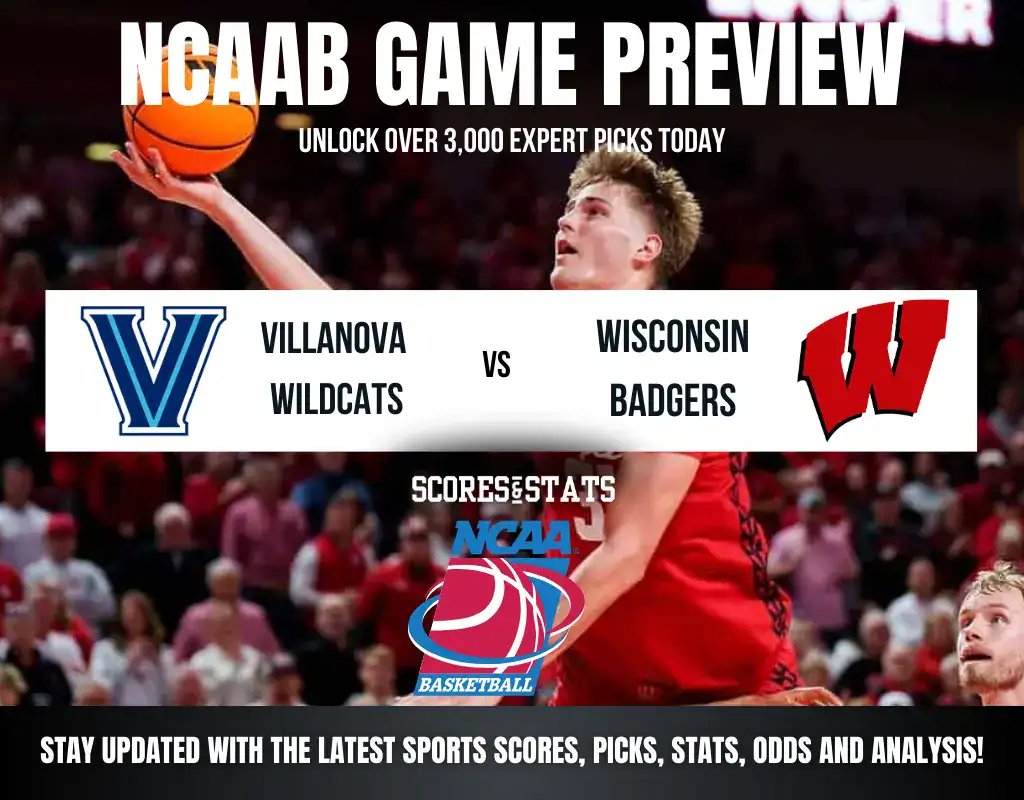 Villanova Wildcats vs Wisconsin Badgers betting preview with odds, predictions, and best bets.