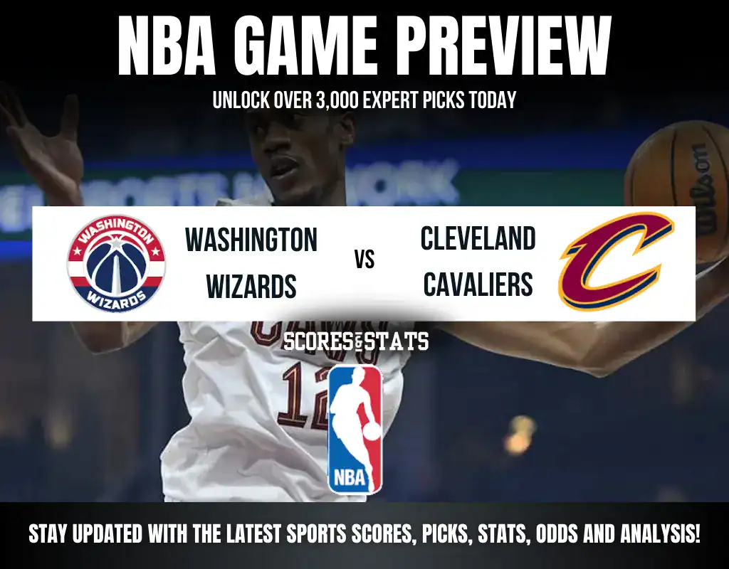 Cleveland Cavaliers vs Washington Wizards NBA preview, regular-season matchup in Washington.