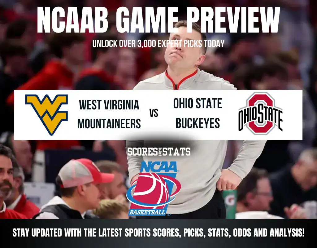 West Virginia Mountaineers vs Ohio State Buckeyes NCAA Basketball preview, non-conference matchup in Cleveland.