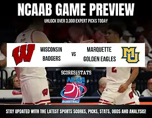 Wisconsin Badgers vs Marquette Golden Eagles NCAA Basketball preview, in-state rivalry matchup in Madison.