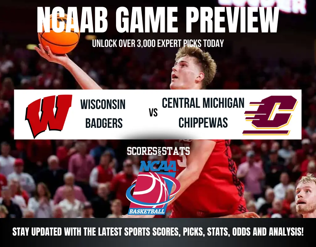 Wisconsin Badgers vs Central Michigan Chippewas betting preview with odds, predictions, and best bets.
