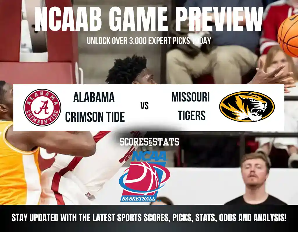 Alabama Crimson Tide vs Missouri Tigers betting preview with odds, predictions, and best bets.