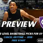 Army Black Knights vs Holy Cross Crusaders basketball preview graphic with Army and Holy Cross logos and an Army player driving with the ball in the background