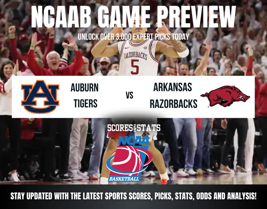 Auburn Tigers vs Arkansas Razorbacks betting preview with odds, predictions, and best bets.
