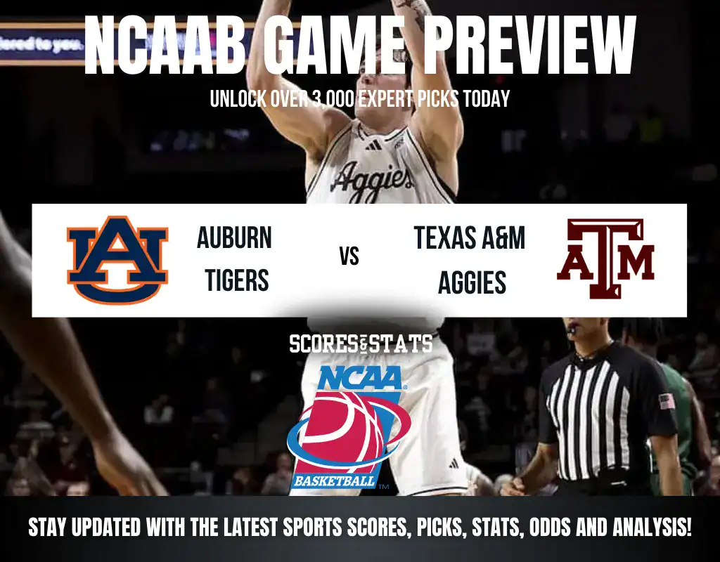 Auburn Tigers vs Texas A&M Aggies betting preview with odds, predictions, and best bets.