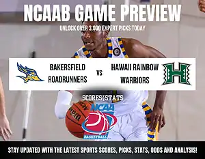 Bakersfield Roadrunners vs Hawaii Rainbow Warriors betting preview with odds, predictions, and best bets.