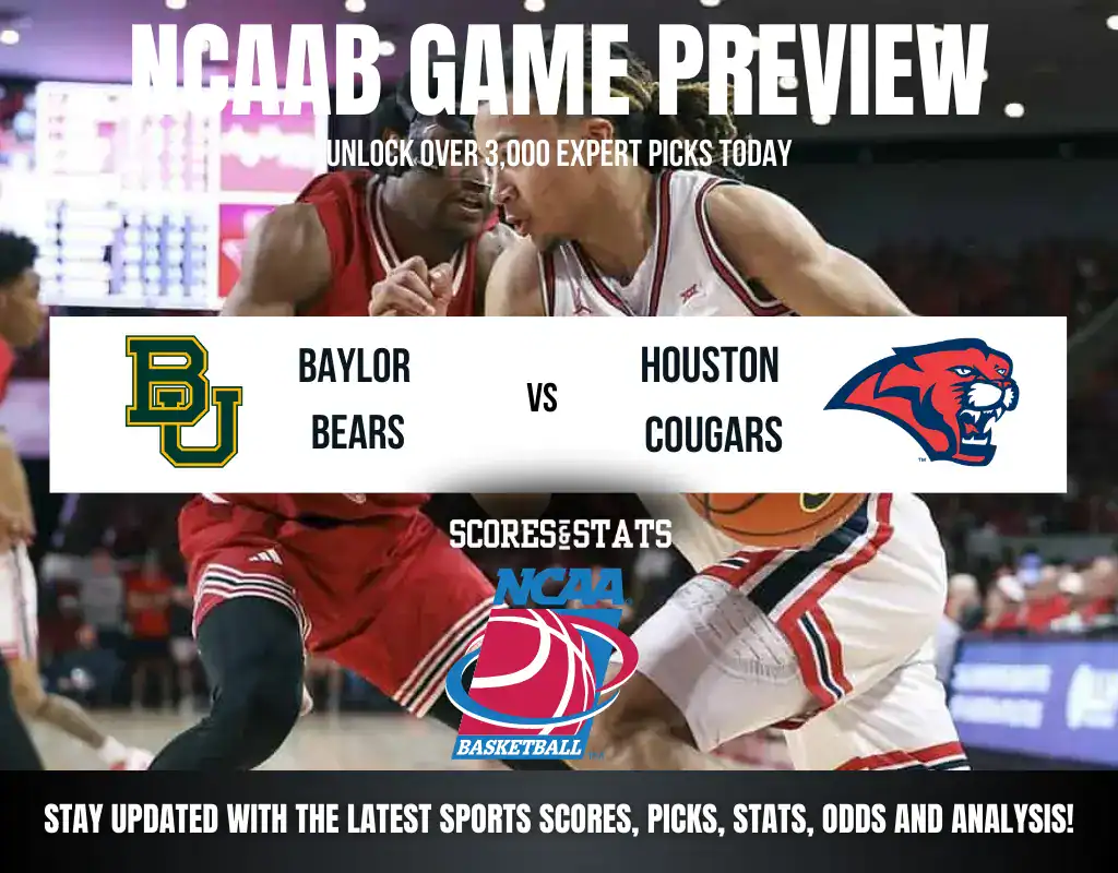 Baylor Bears vs Houston Cougars betting preview with odds, predictions, and best bets.
