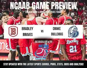 Bradley Braves vs Drake Bulldogs betting preview with odds, predictions, and best bets.