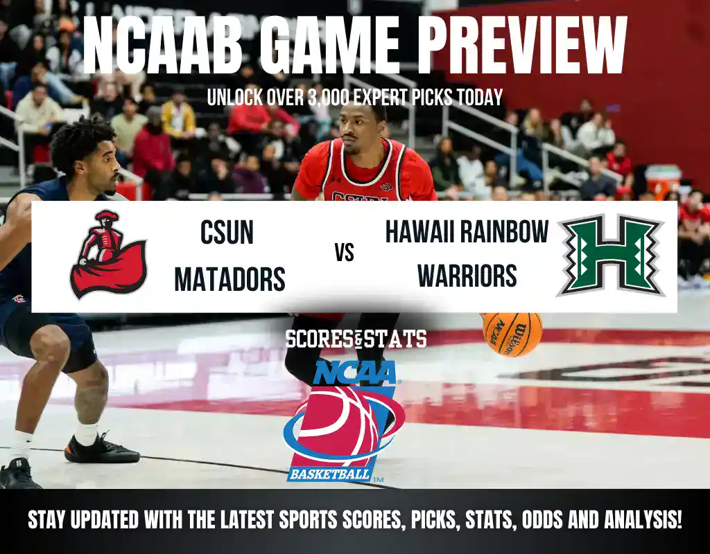 CSUN Matadors vs Hawaii Rainbow Warriors betting preview with odds, predictions, and best bets.