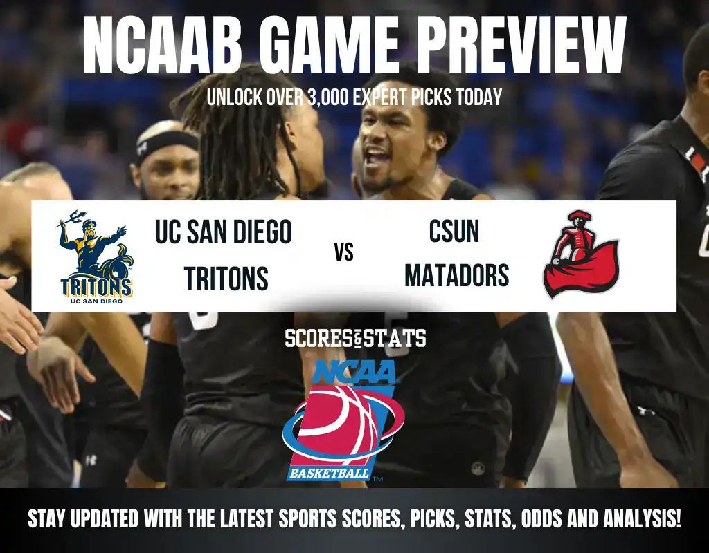 California-San Diego Tritons vs CSUN Matadors betting preview with odds, predictions, and best bets.
