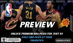 NBA preview graphic for Cleveland Cavaliers vs Phoenix Suns on January 30 2026