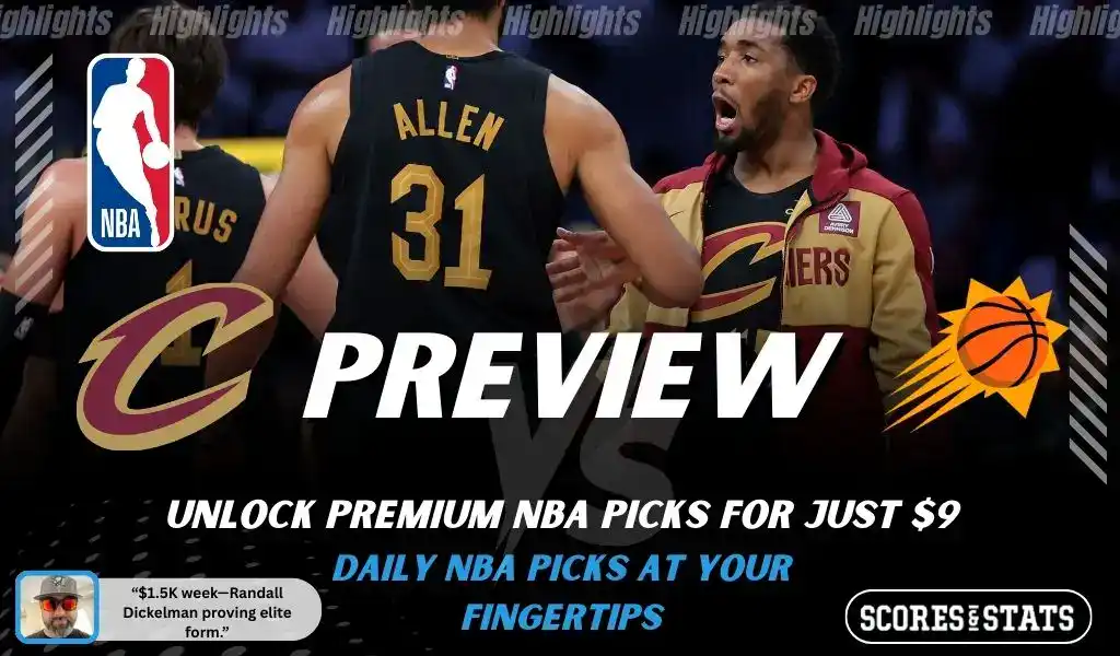 NBA preview graphic for Cleveland Cavaliers vs Phoenix Suns on January 30 2026