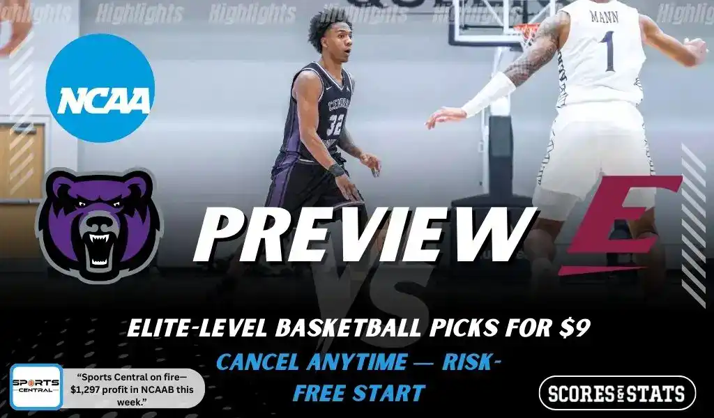 Central Arkansas Bears vs Eastern Kentucky Colonels preview graphic with both team logos, “Picks and Predictions” label, and Central Arkansas Bears basketball action background (January 31, 2026).