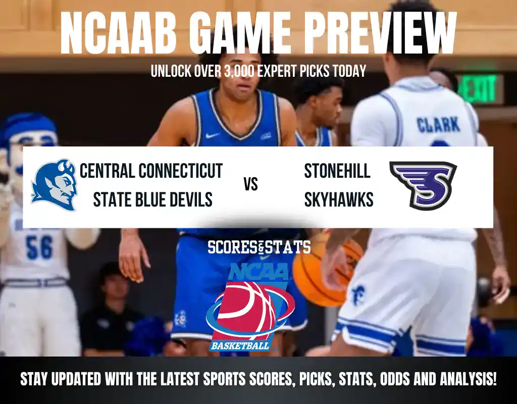 Central Connecticut State Blue Devils vs Stonehill Skyhawks betting preview with odds, predictions, and best bets.