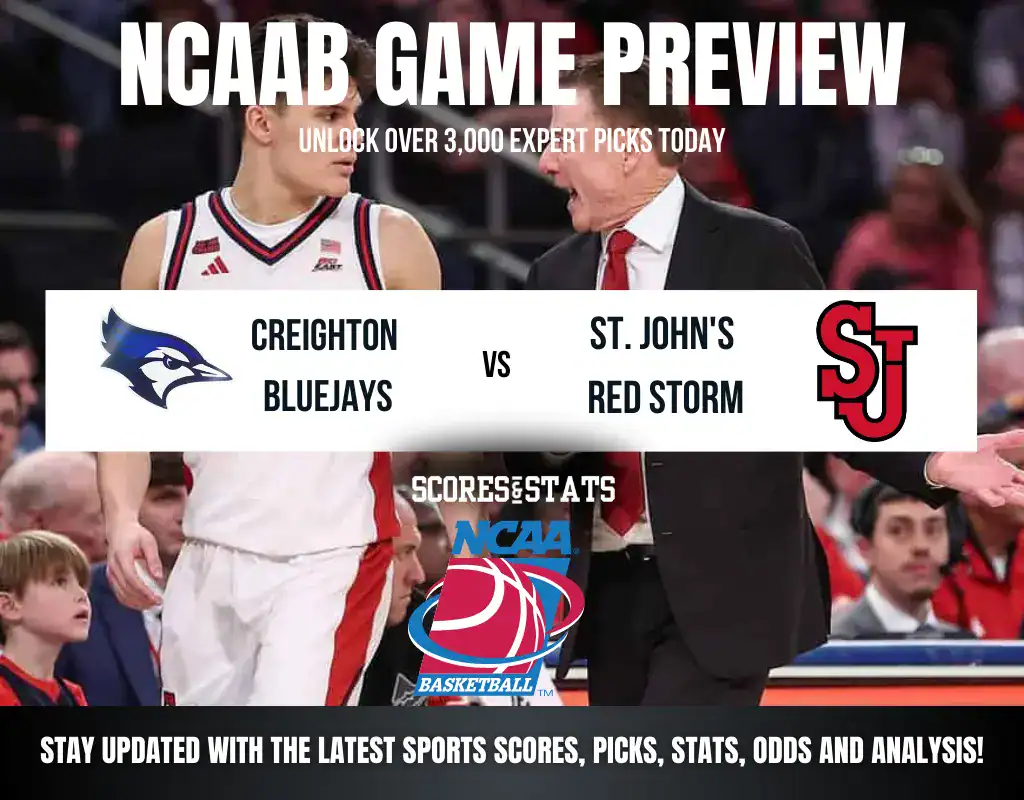 Creighton Bluejays vs St. John’s Red Storm betting preview with odds, predictions, and best bets.