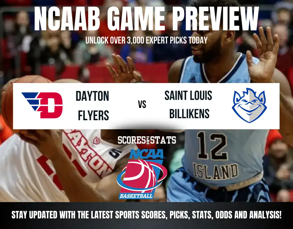Dayton Flyers vs Saint Louis Billikens betting preview with odds, predictions, and best bets.