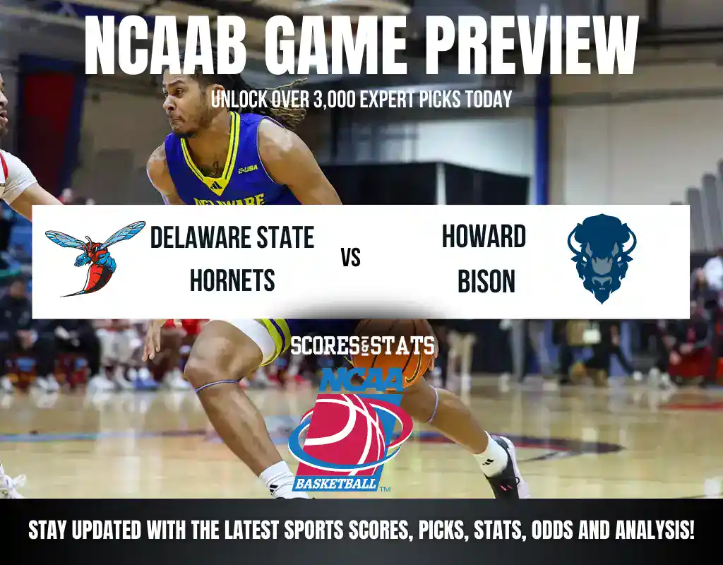 Delaware State Hornets vs Howard Bison betting preview with odds, predictions, and best bets.