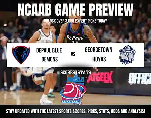 DePaul Blue Demons vs Georgetown Hoyas betting preview with odds, predictions, and best bets.