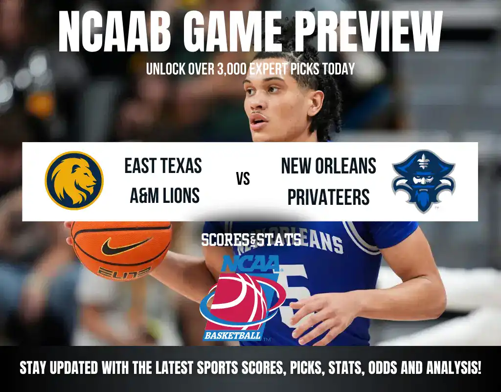 East Texas A&M Lions vs New Orleans Privateers betting preview with odds, predictions, and best bets.