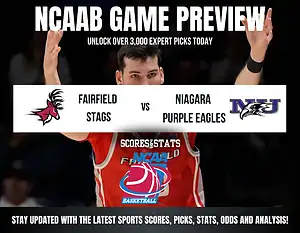 Fairfield Stags vs Niagara Purple Eagles betting preview with odds, predictions, and best bets.